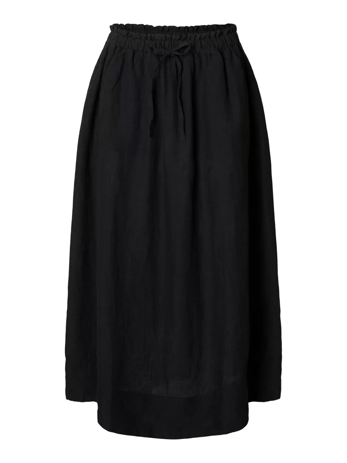 SLFLINNA MW MIDI LINEN SKIRT B female