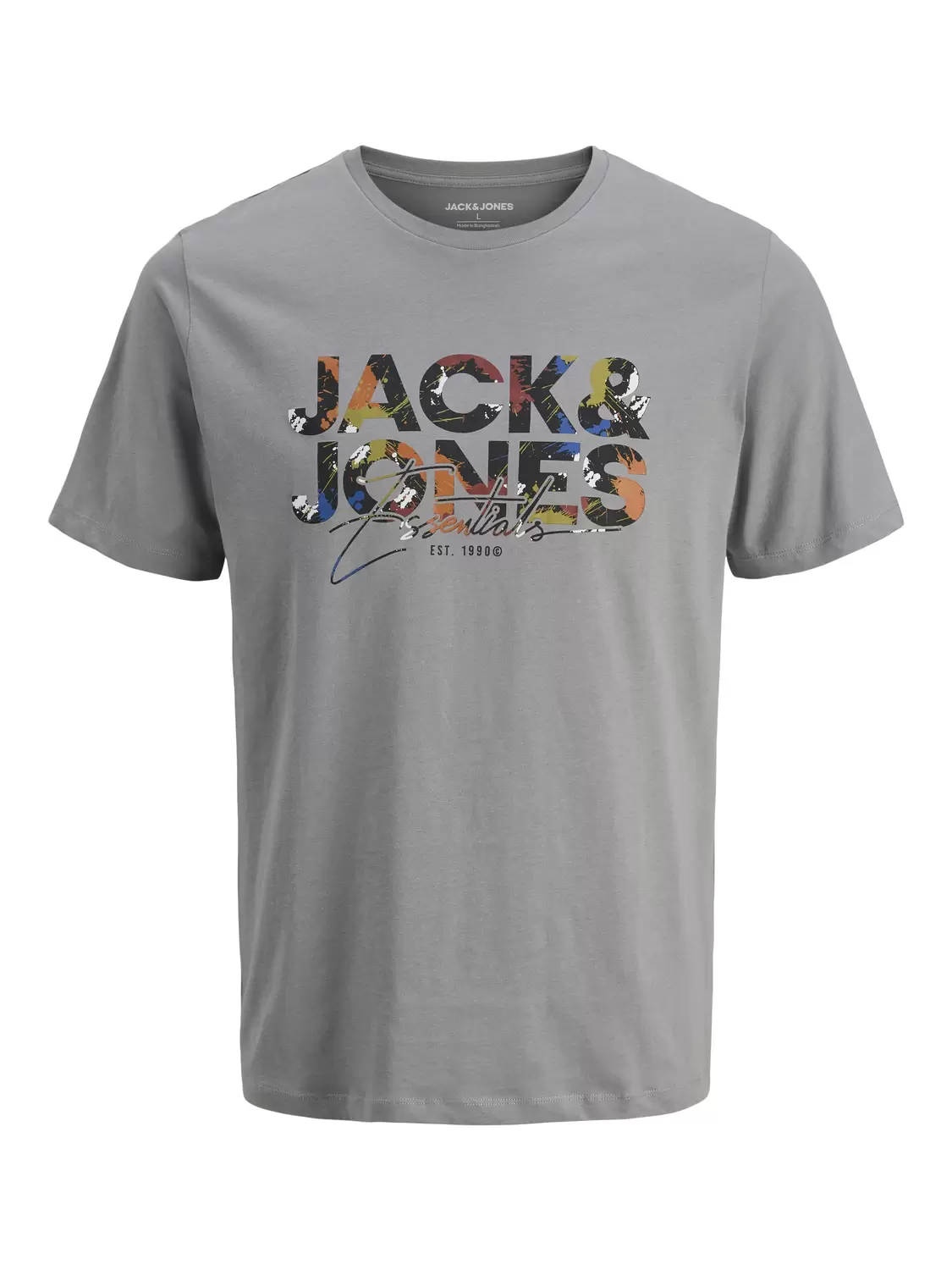 Camiseta Básica De Manga Corta Jack & Jones Para Hombre - Cuello Redondo, Algodón