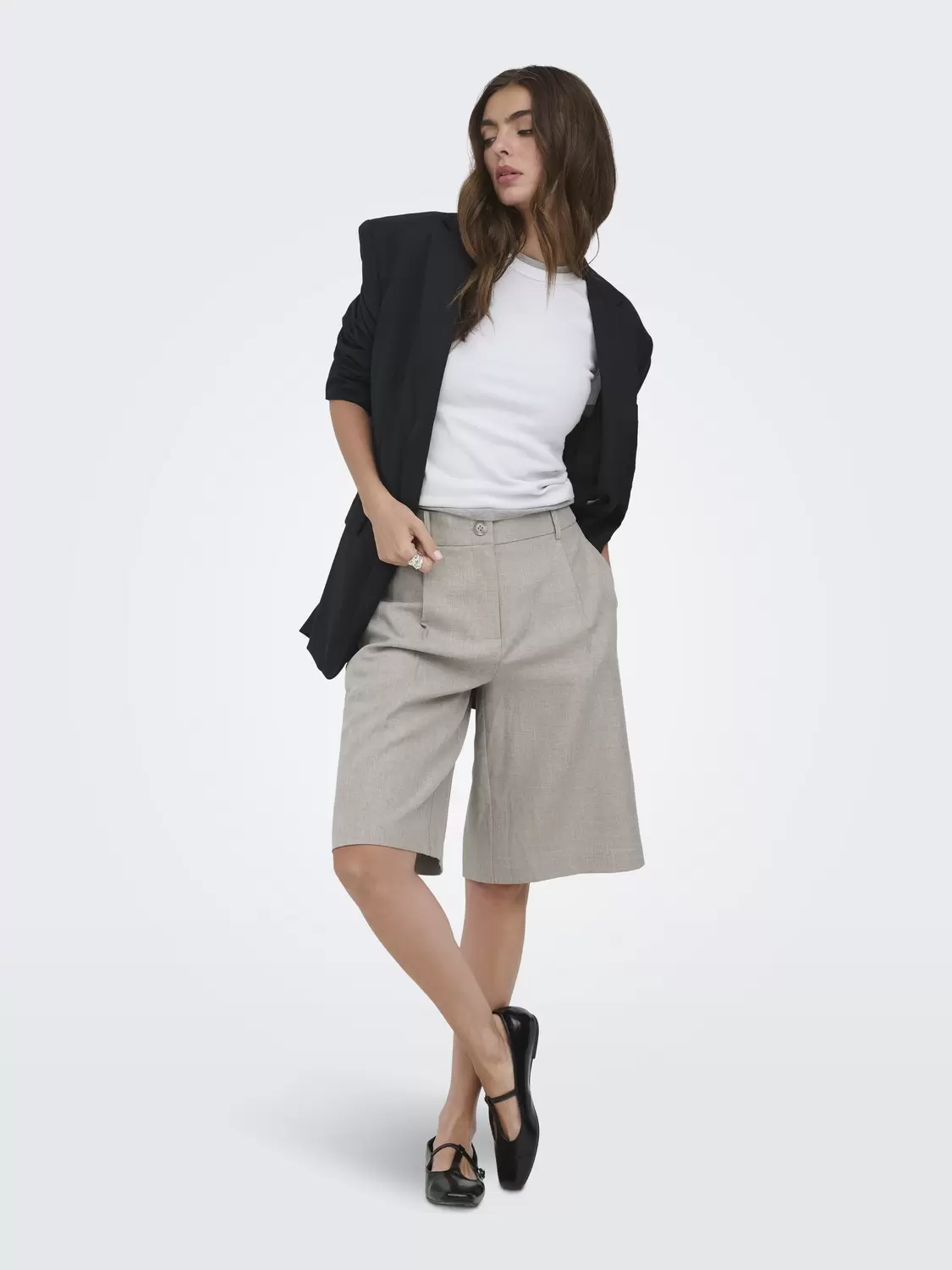 ONLLINDA HW MEL LONG SHORTS TLR NOO female