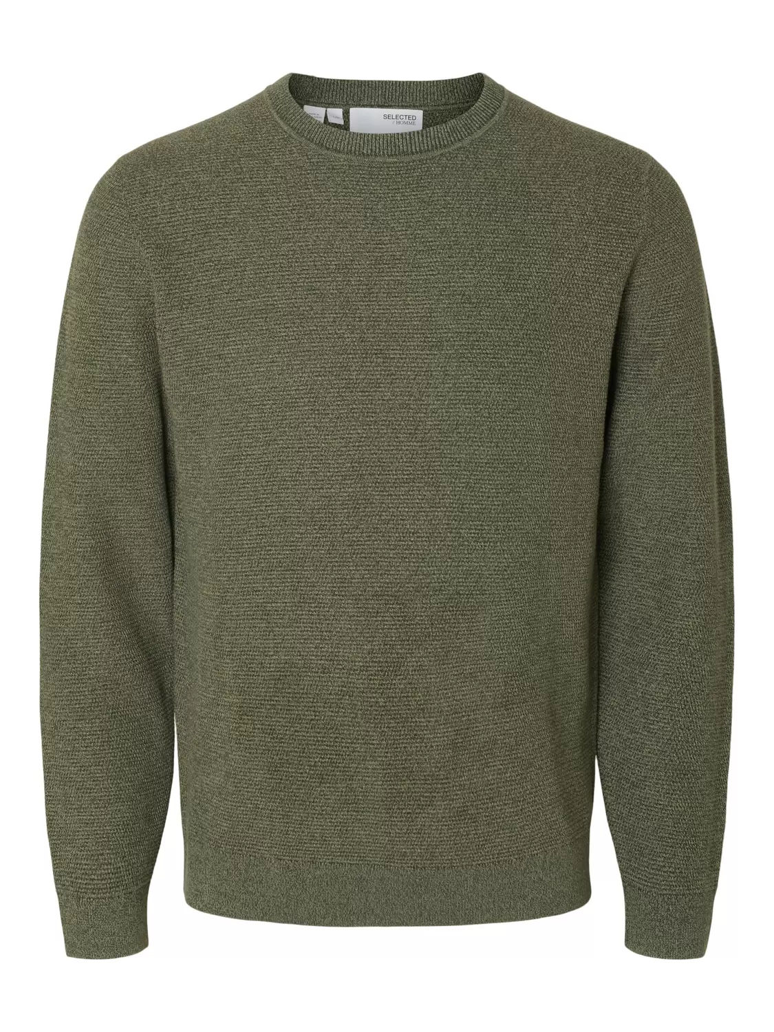 SLHROSS LS KNIT STRUCTURE CREW NECK NOOS