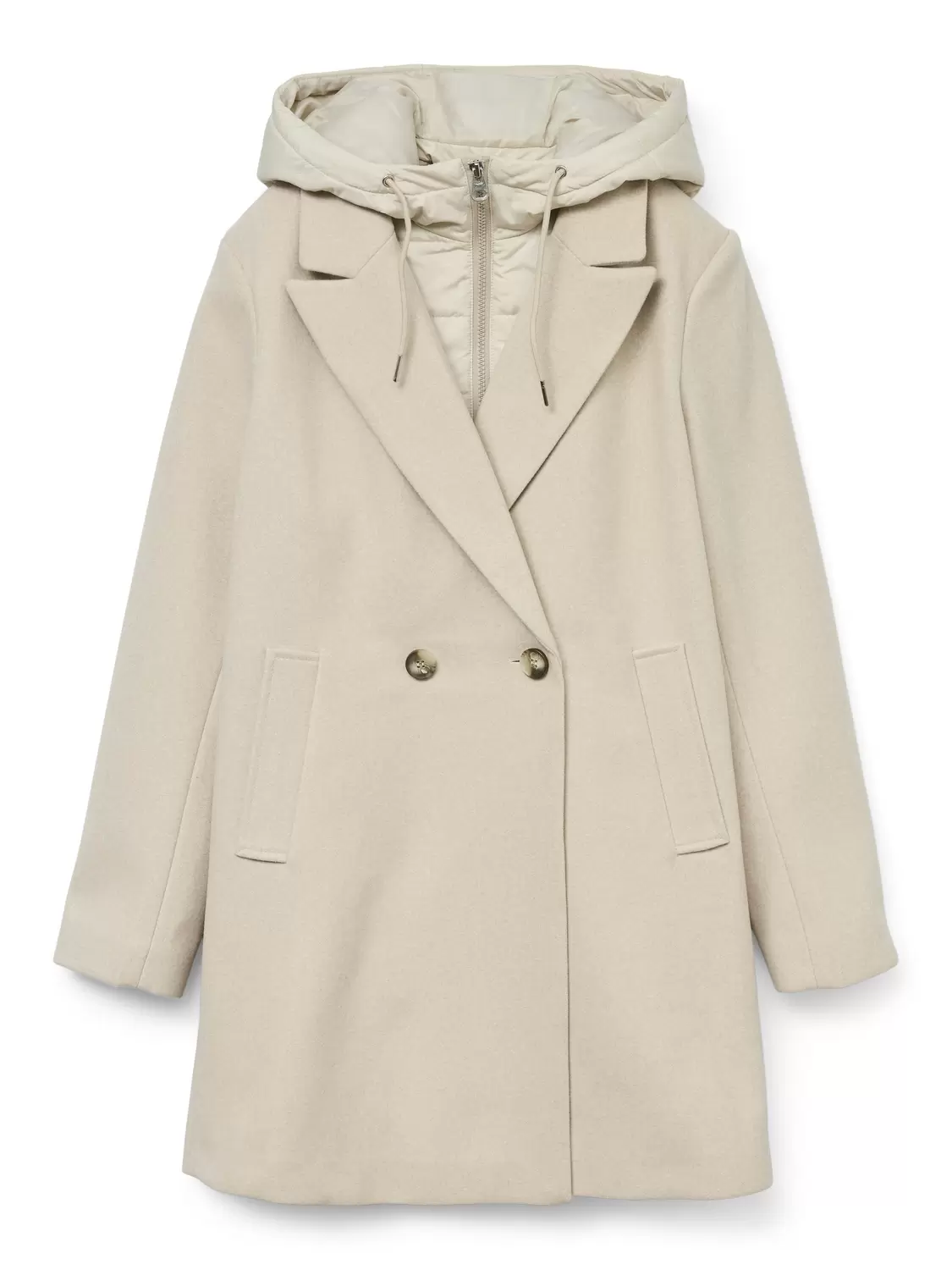 Oatmeal Vero Moda Mantel Daunen Vero Moda VMERICAHOLLY LONG JACKET