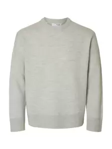 Selected Homme SLHVINCE BUBBLE CREW NECK - Maglione - Cocoon Honey Twist Se622q08s B12