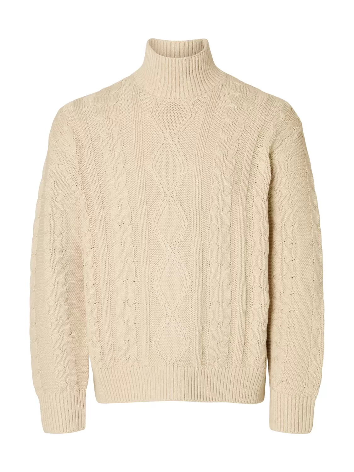 SLHUFFE LS KNIT RELAXED CABLE HIGH NECK