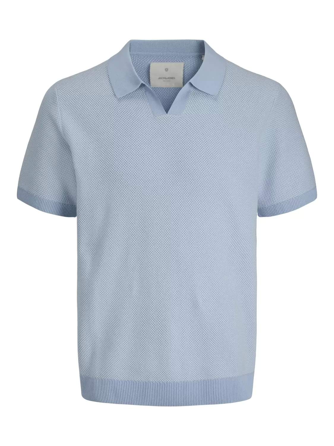 JPRCCEASTON KNIT SPLIT NECK SS SN