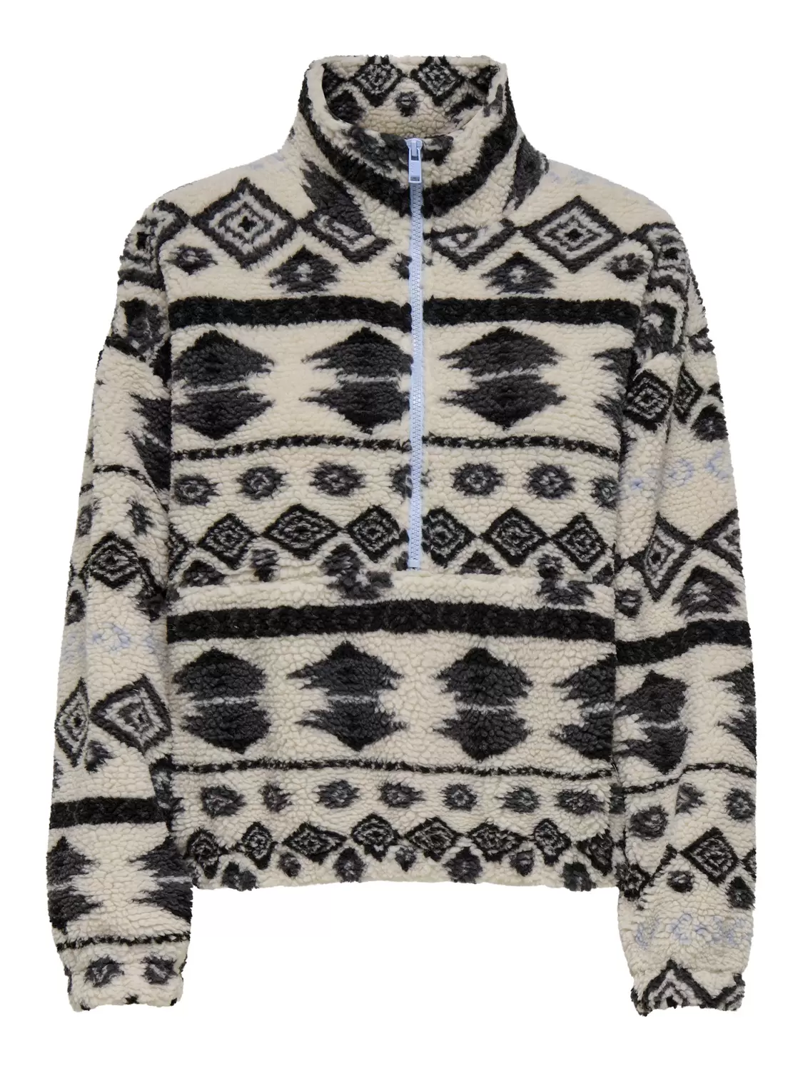 ONLJANNE AZTEC TEDDY L/S HALFZIP CC SWT