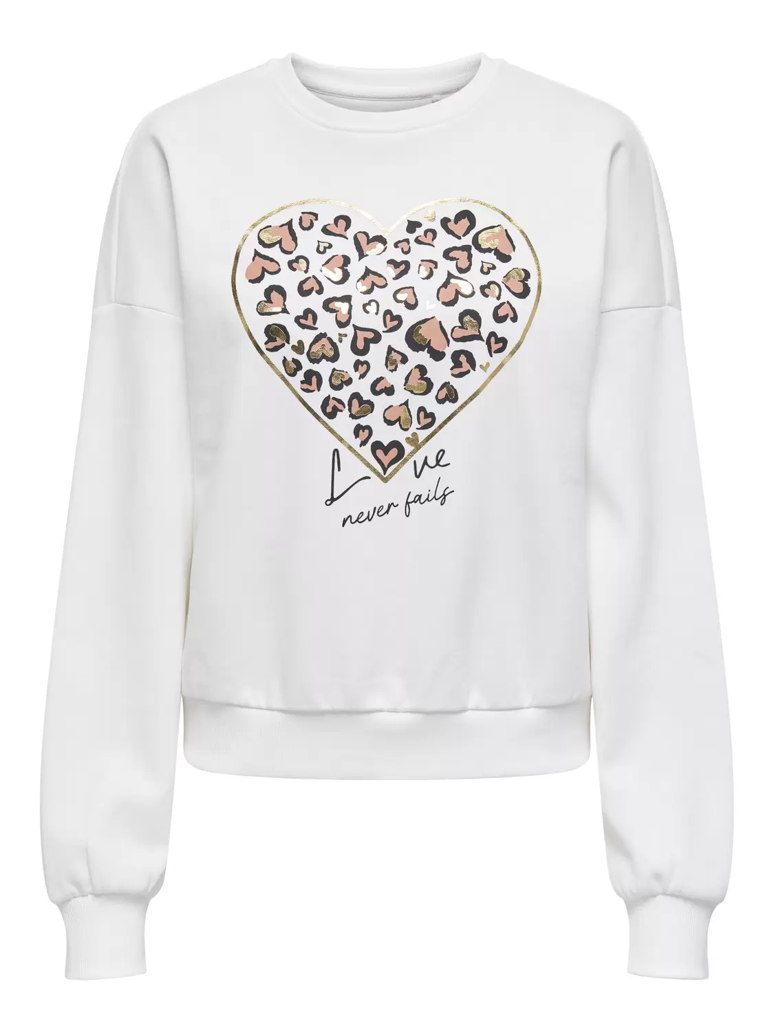 ONLTAMMIE L/S LEO PRINT O-NECK SWT