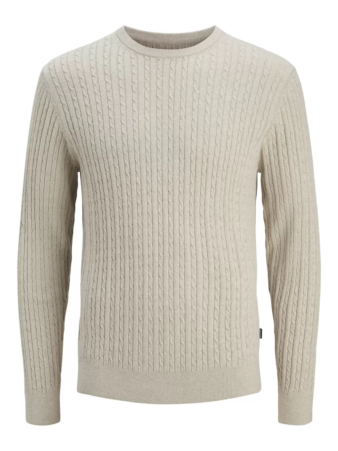 JJEEMIL KNIT CABLE CREW NECK NOOS