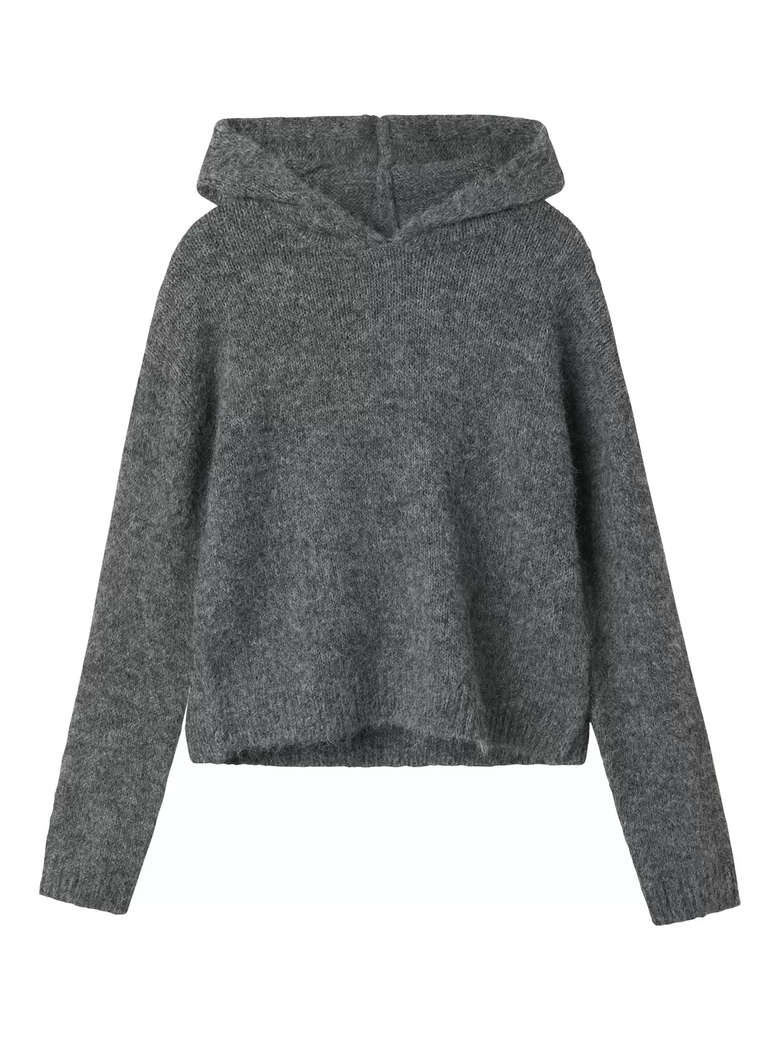 NLFNULO LS SHORT KNIT W. HOOD