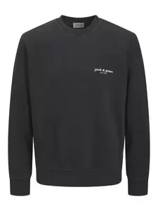 JJEDOVER PRINT SWEAT CREW NECK - 178012/Black