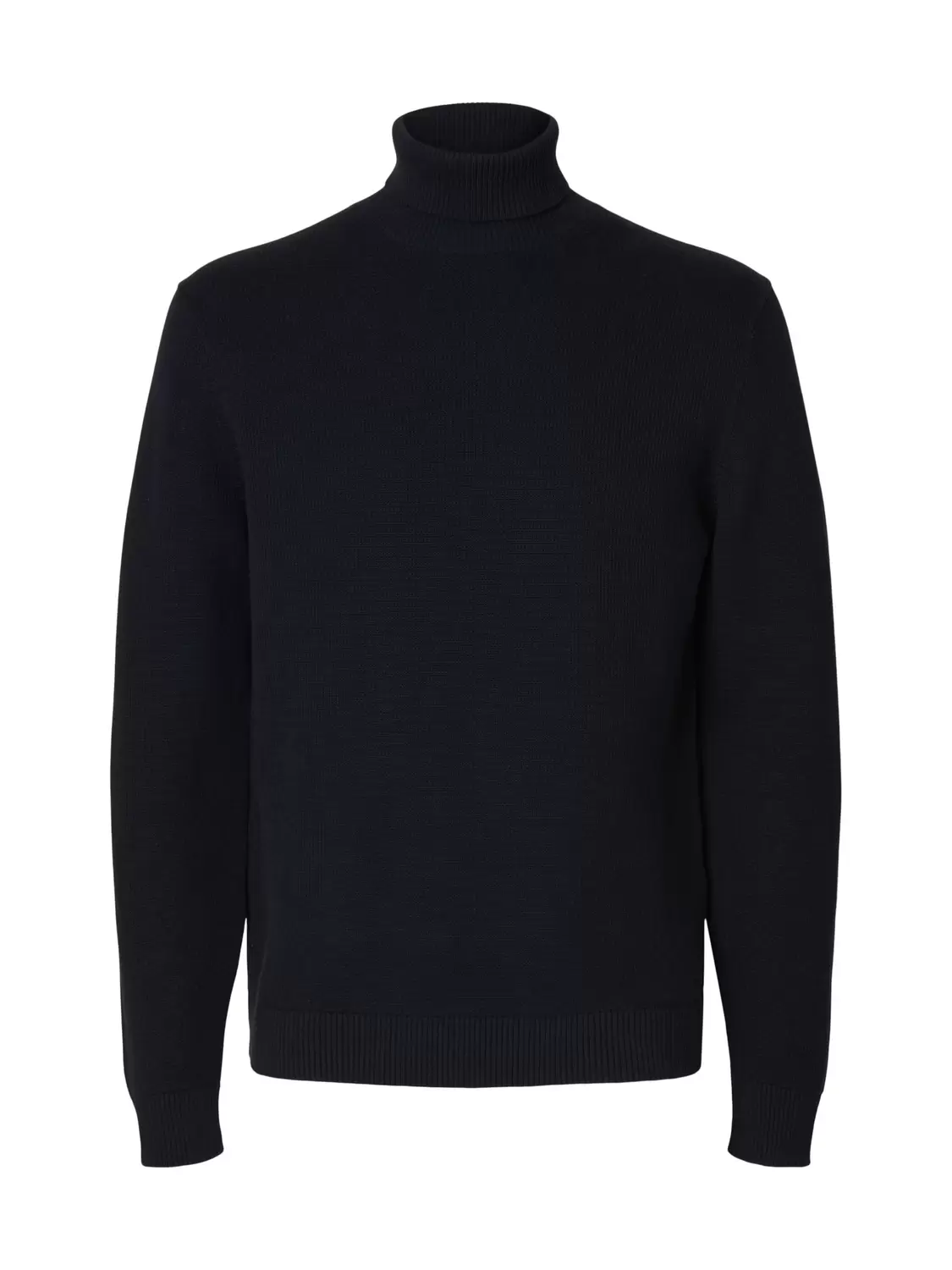 SLHDANE LS KNIT STRUCTURE ROLL NECK NOOS