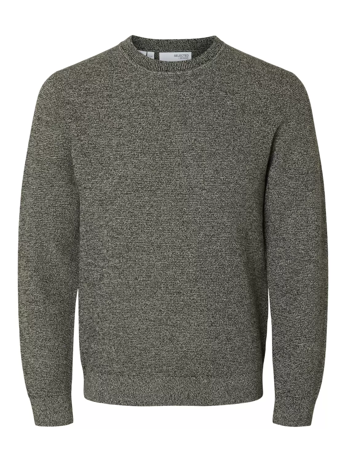 SLHROSS LS KNIT STRUCTURE CREW NECK NOOS