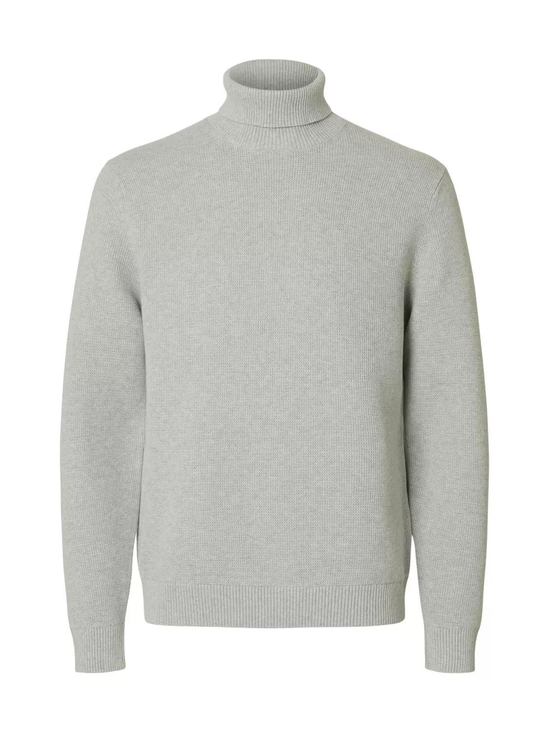 SLHDANE LS KNIT STRUCTURE ROLL NECK NOOS