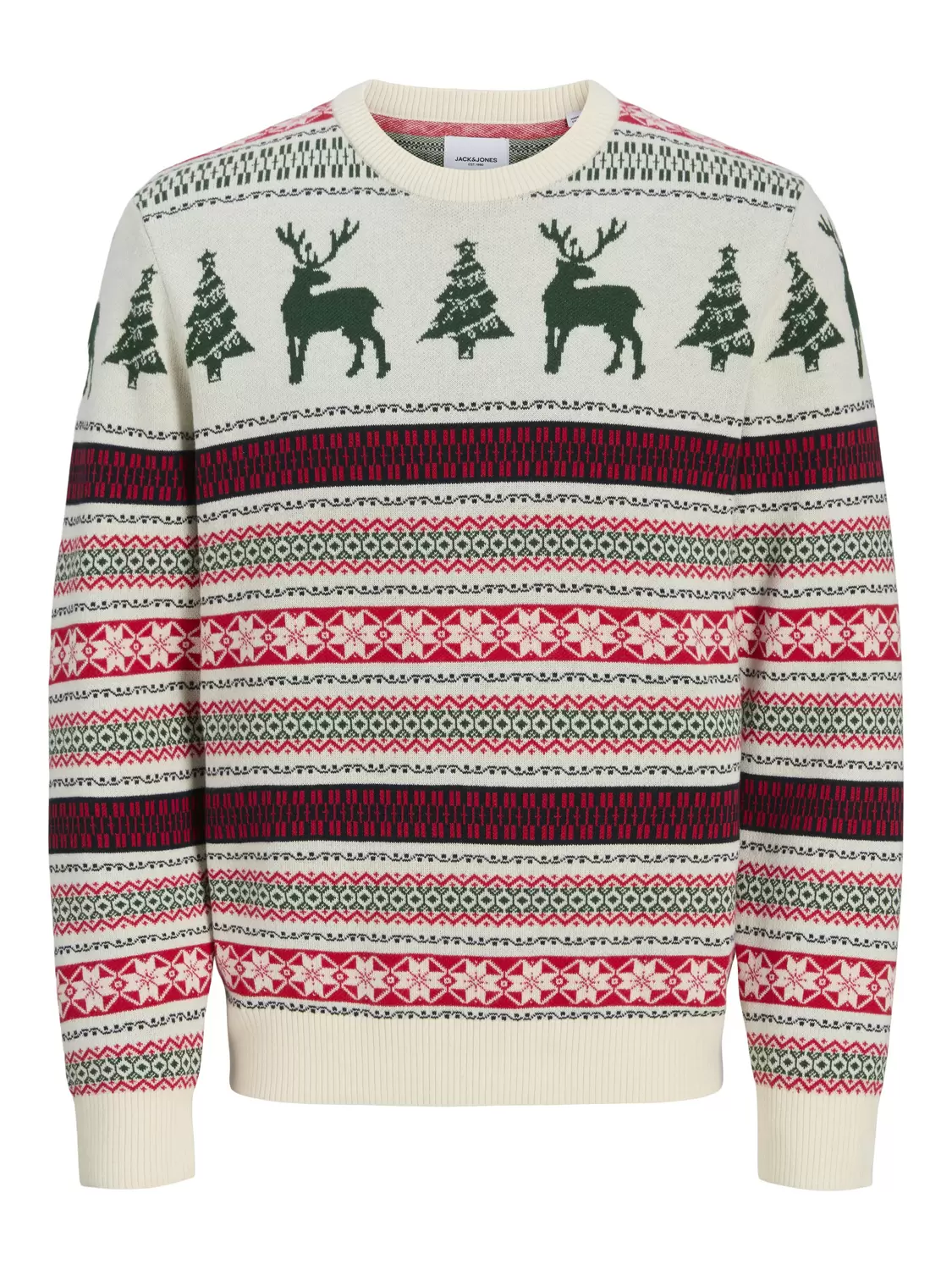 JJXMAS NOEL KNIT CREW NECK