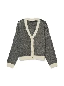 VMFELIZE LS V-NECK CARDIGAN BOO - 222913001/Birch/