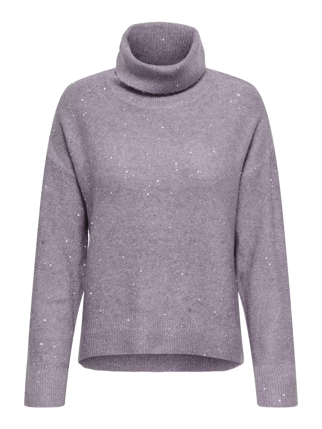 ONLARIZONA LS SEQUINS ROLLNECK PULL female