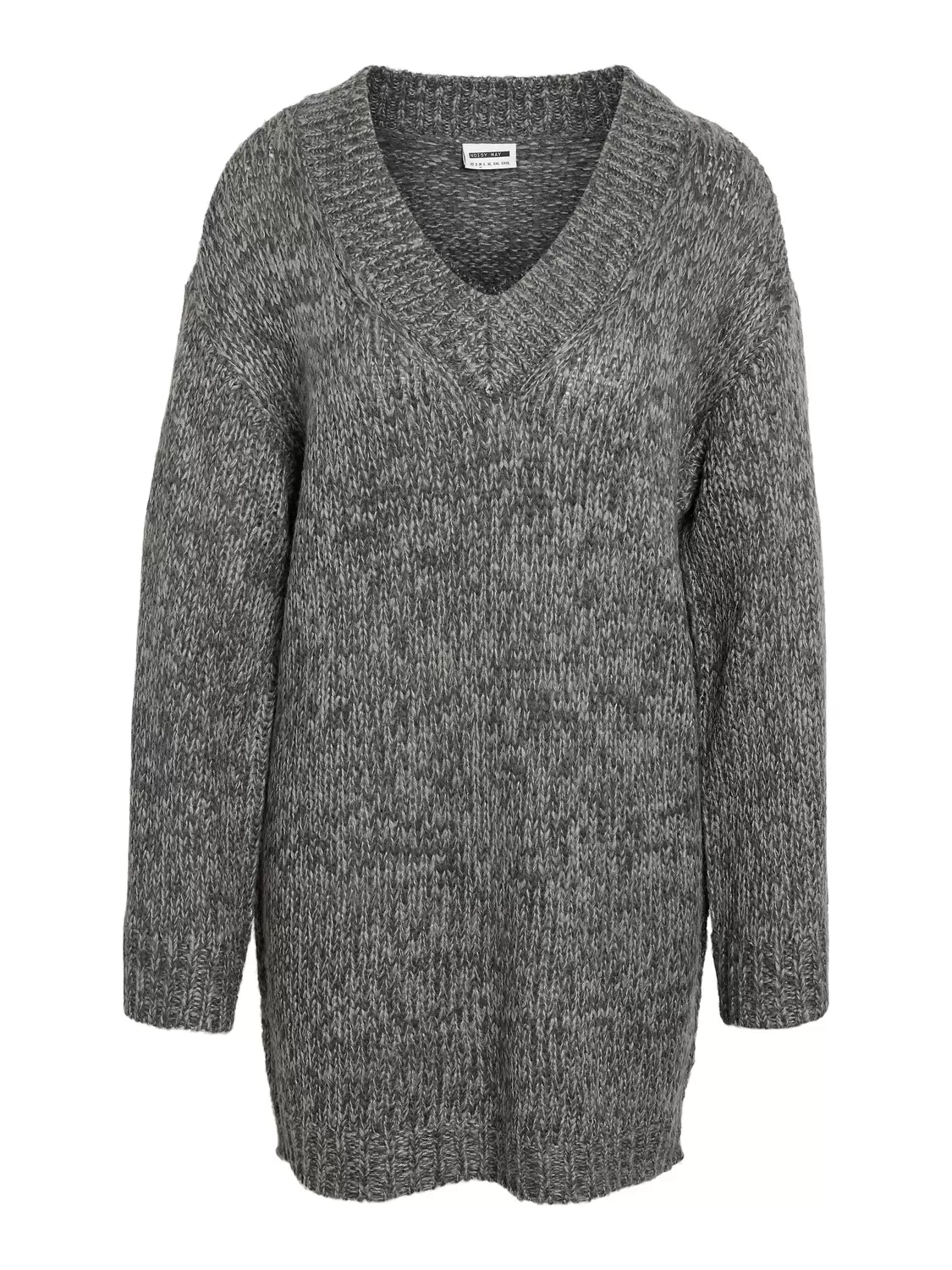 NMGINNA L/S V-NECK KNIT DRESS