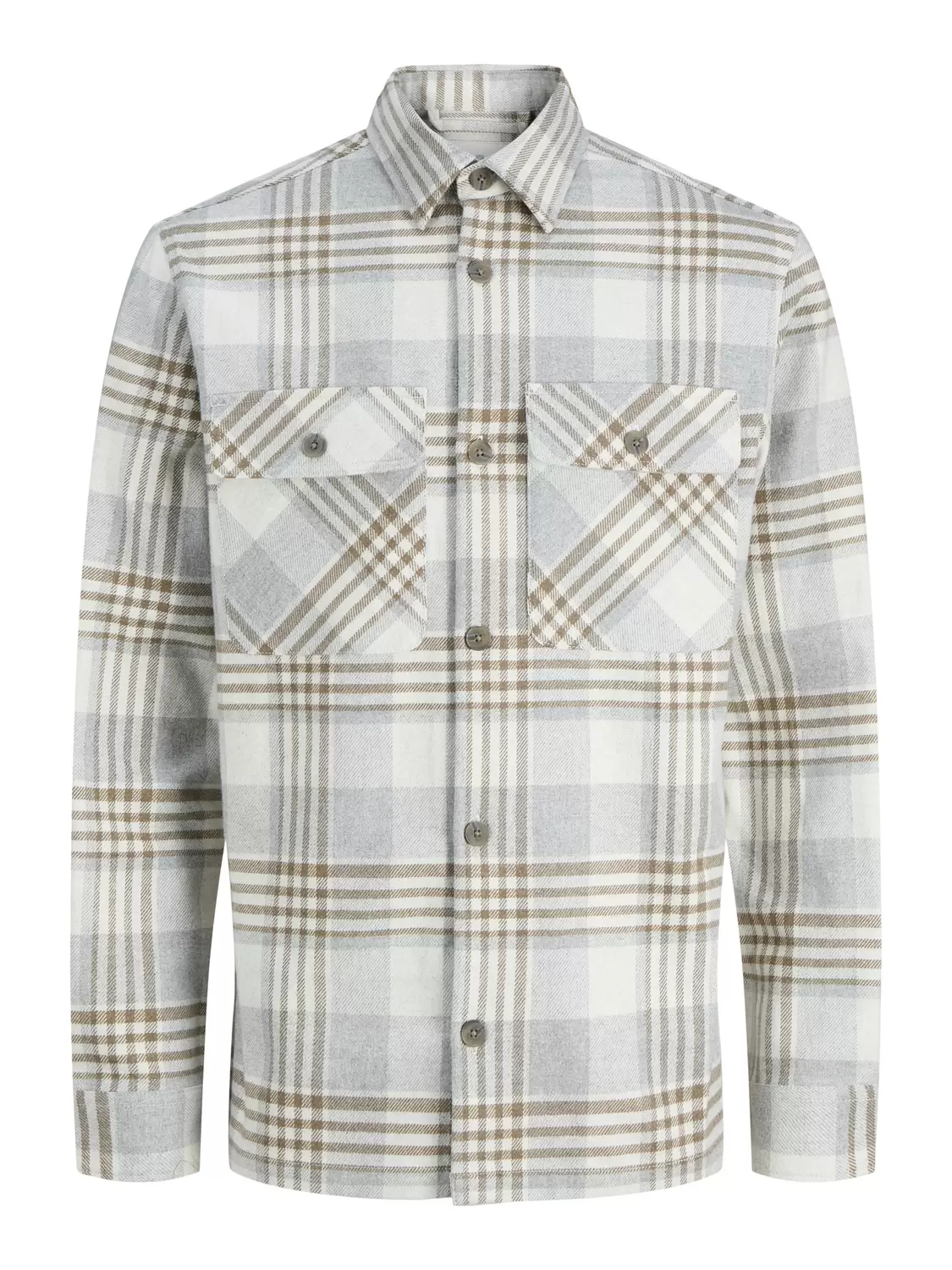 JPRRAYLE MELANGE CHECK L/S OVERSHIRT SN