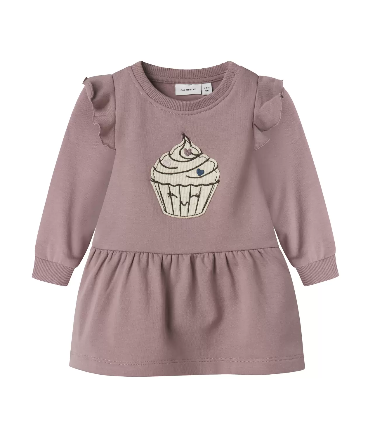 NBFNILDA LS SWEAT DRESS BRU