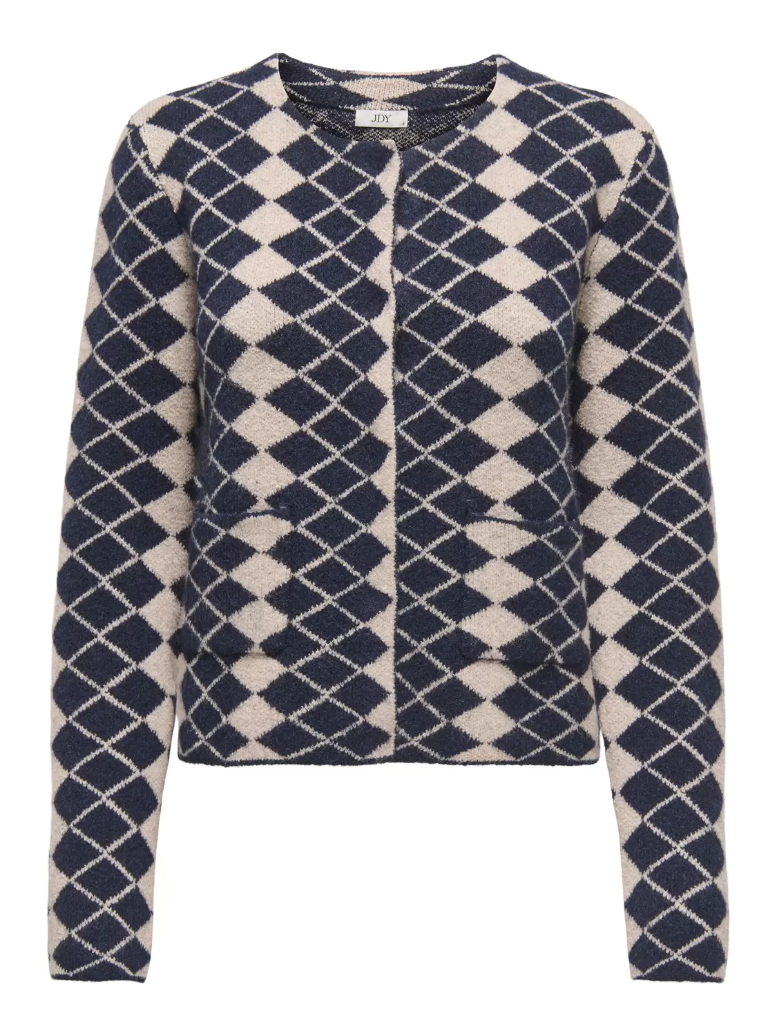 JDYJESSICA L/S O-NECK JACQ CARDIGAN KNT