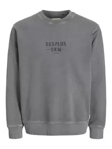 JPRBLUDANIEL WASHED CREW NECK - 176543/Charcoal Gr