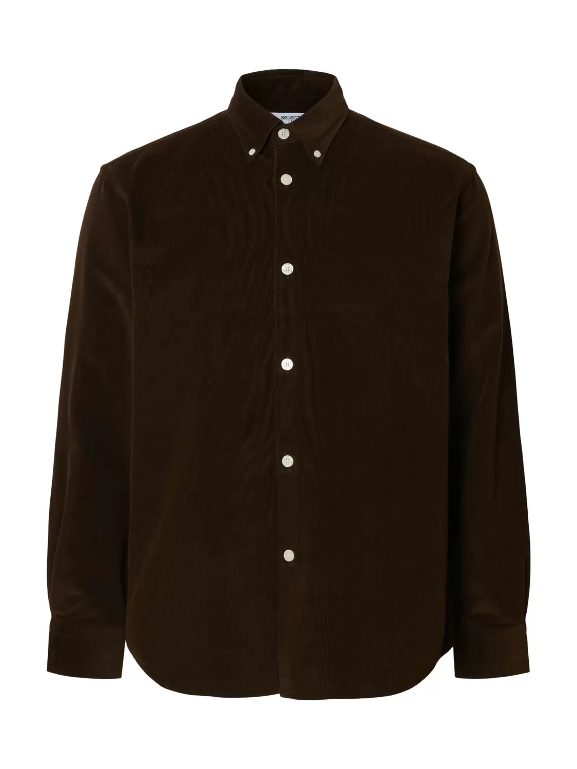 SLHREGDANNI CORD BD LS SHIRT NOOS