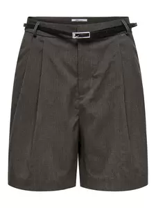 ONLGARIA LIFE HW BELT CHECK SHORTS