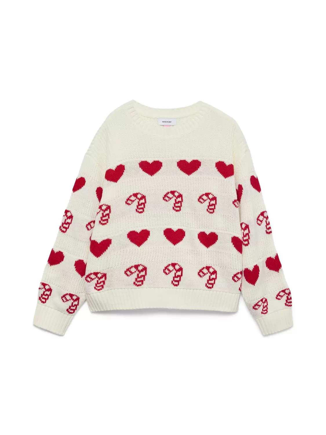 VMCANDYHEARTS LS O-NECK PULL. XMAS GIRL