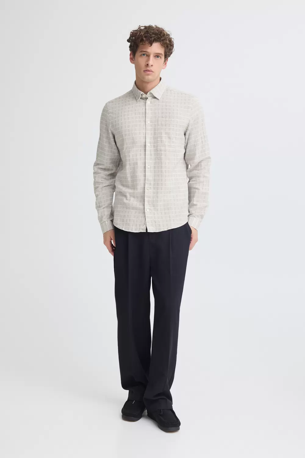 CFHANSSON DOBBY CHECKED SHIRT male