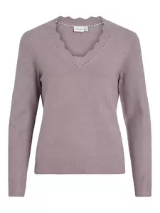 VINIKOLINA V-NECK L/S KNIT TOP - NOOS