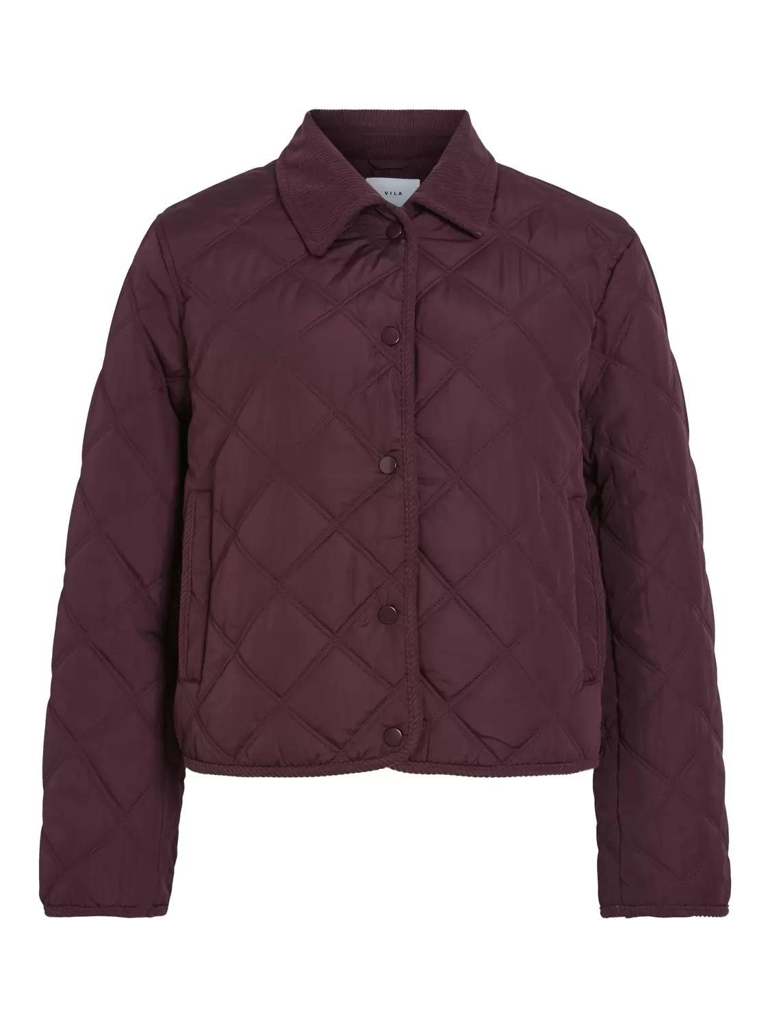 VIQUILA L/S CORDUROY QUILT SHORT JACKET