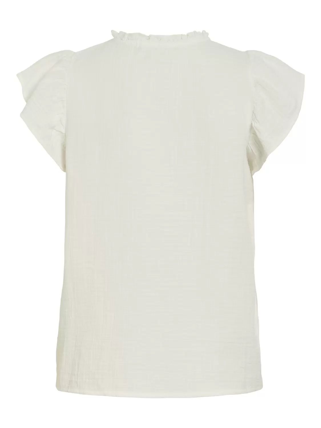 VILANIA O-NECK S/L FRILL TOP/VOL