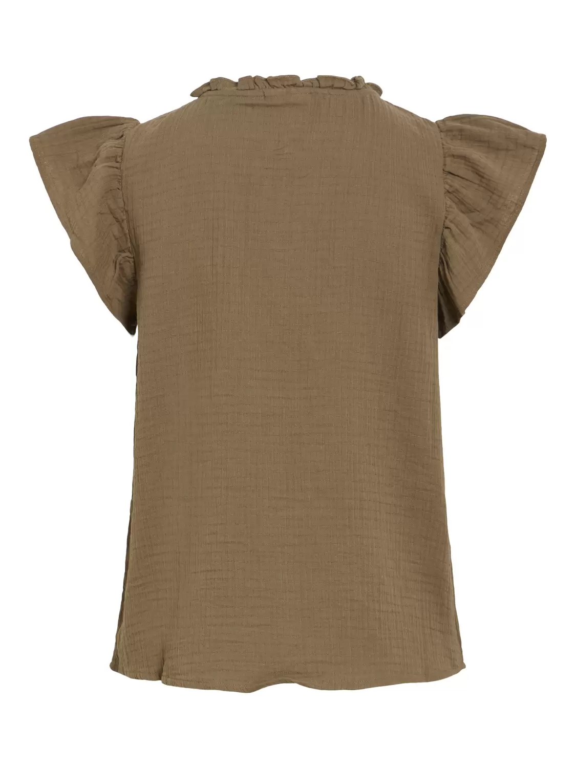 VILANIA O-NECK S/L FRILL TOP/VOL