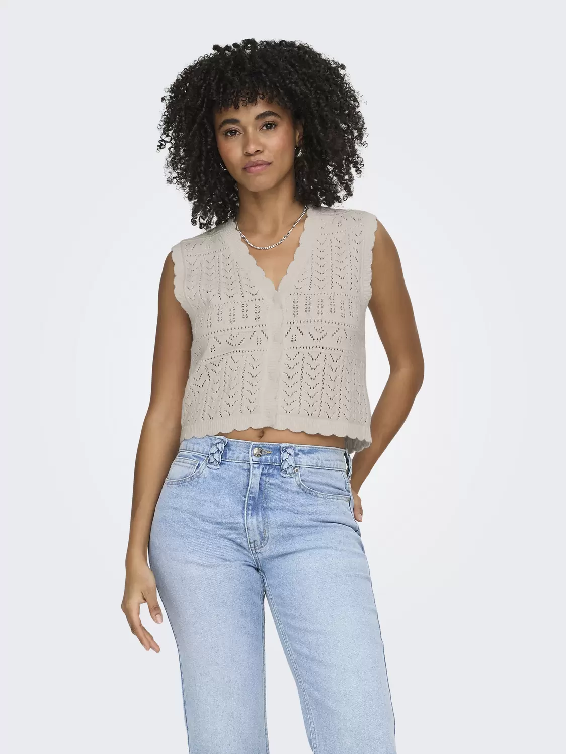 ONLIRINA V-NECK BUTTON VET KNT NOO female