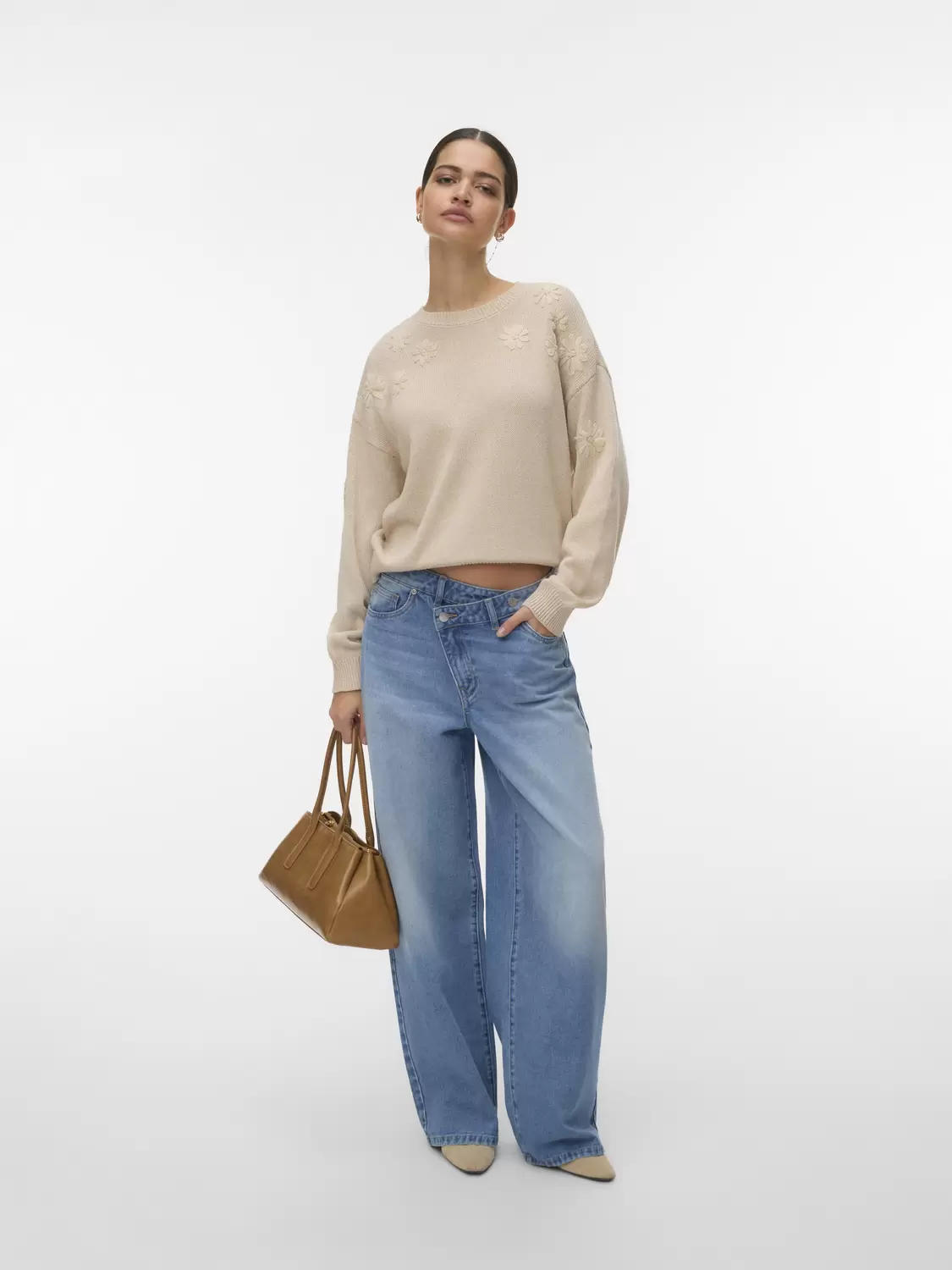 VMDAISY EMB LS O-NECK PULLOVER BOO female