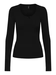 ONLLINE L/S O-NECK TOP BOX JRS - 177911006/Black/B