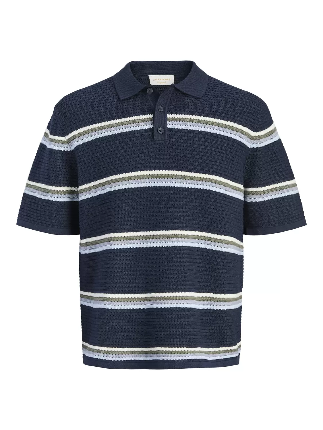 JORMAINE KNIT STRIPE POLO SN male