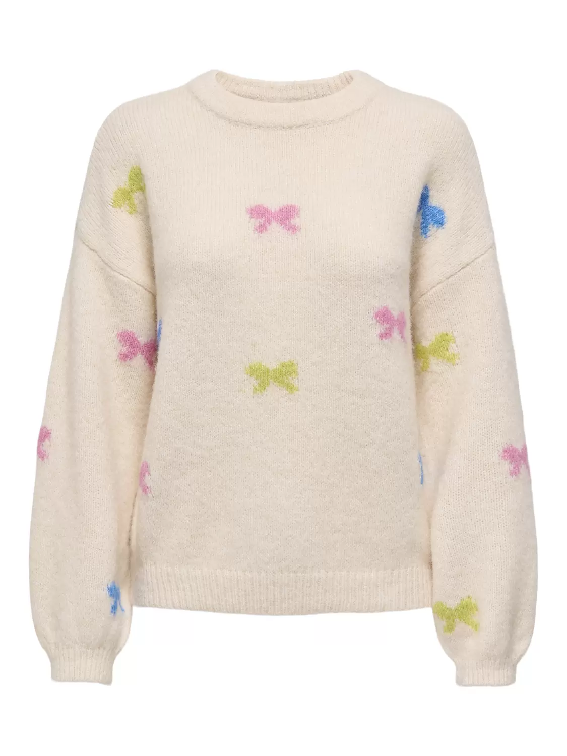 ONLBRUNHILDA LIFE LS BOW O-NECK KNT