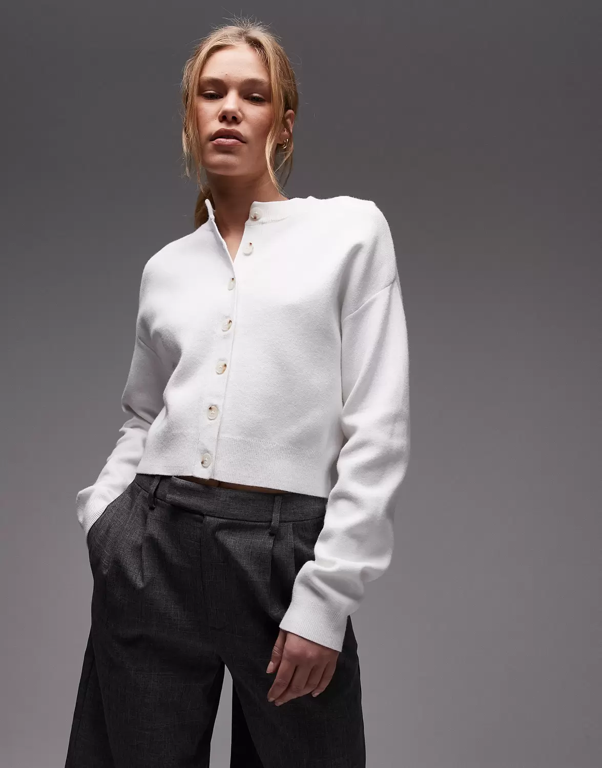 TSCOMPACT LS V-NECK CARDIGAN NOOS female