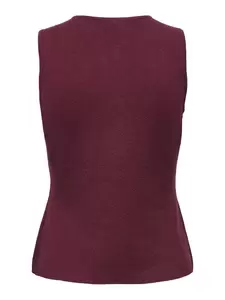 ONLIBI BUTTON SL VEST CC KNT - 178411001/Zinfandel