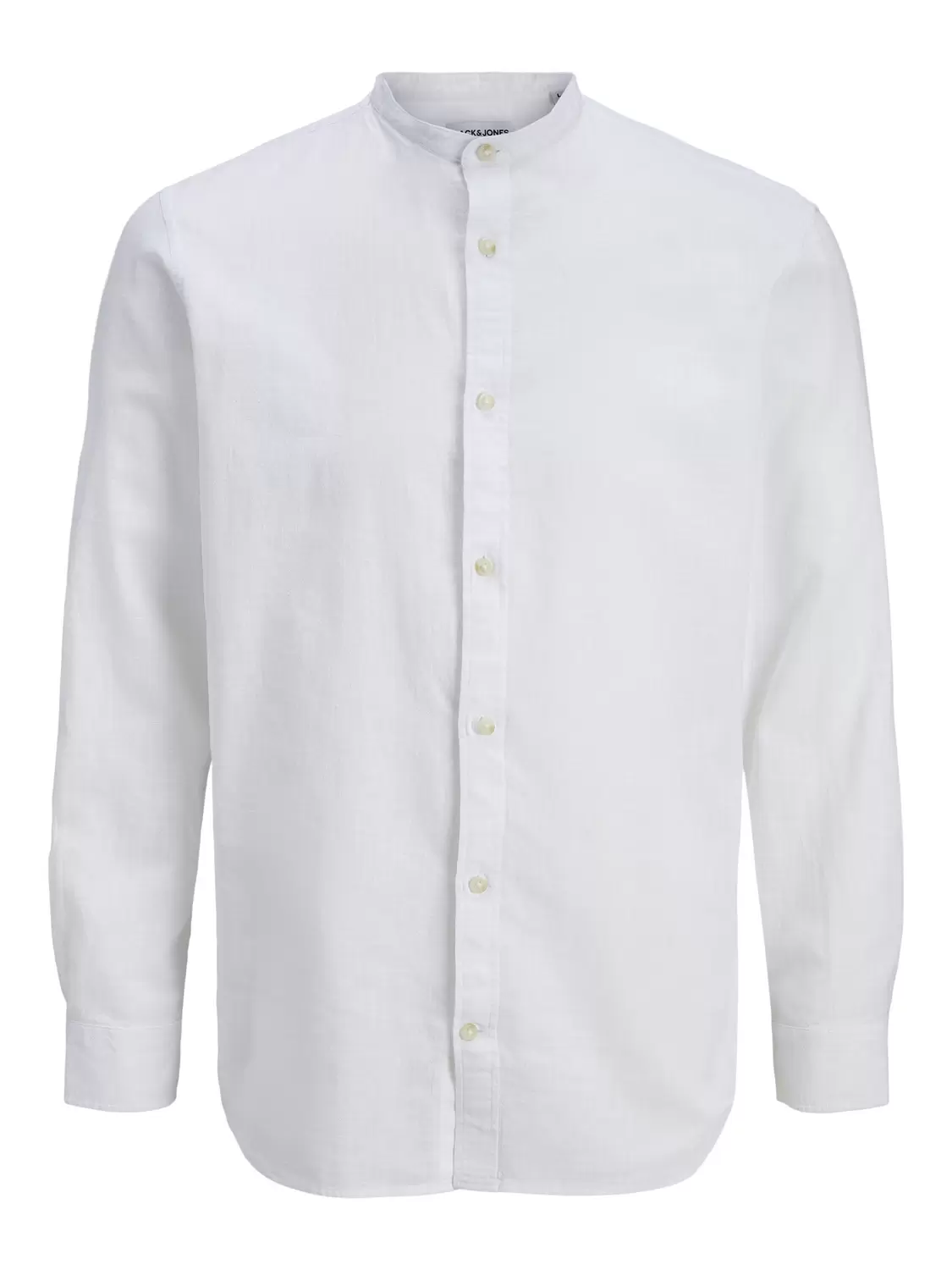 JJESUMMER LINEN BLEND BAND SHIRT L/S SN