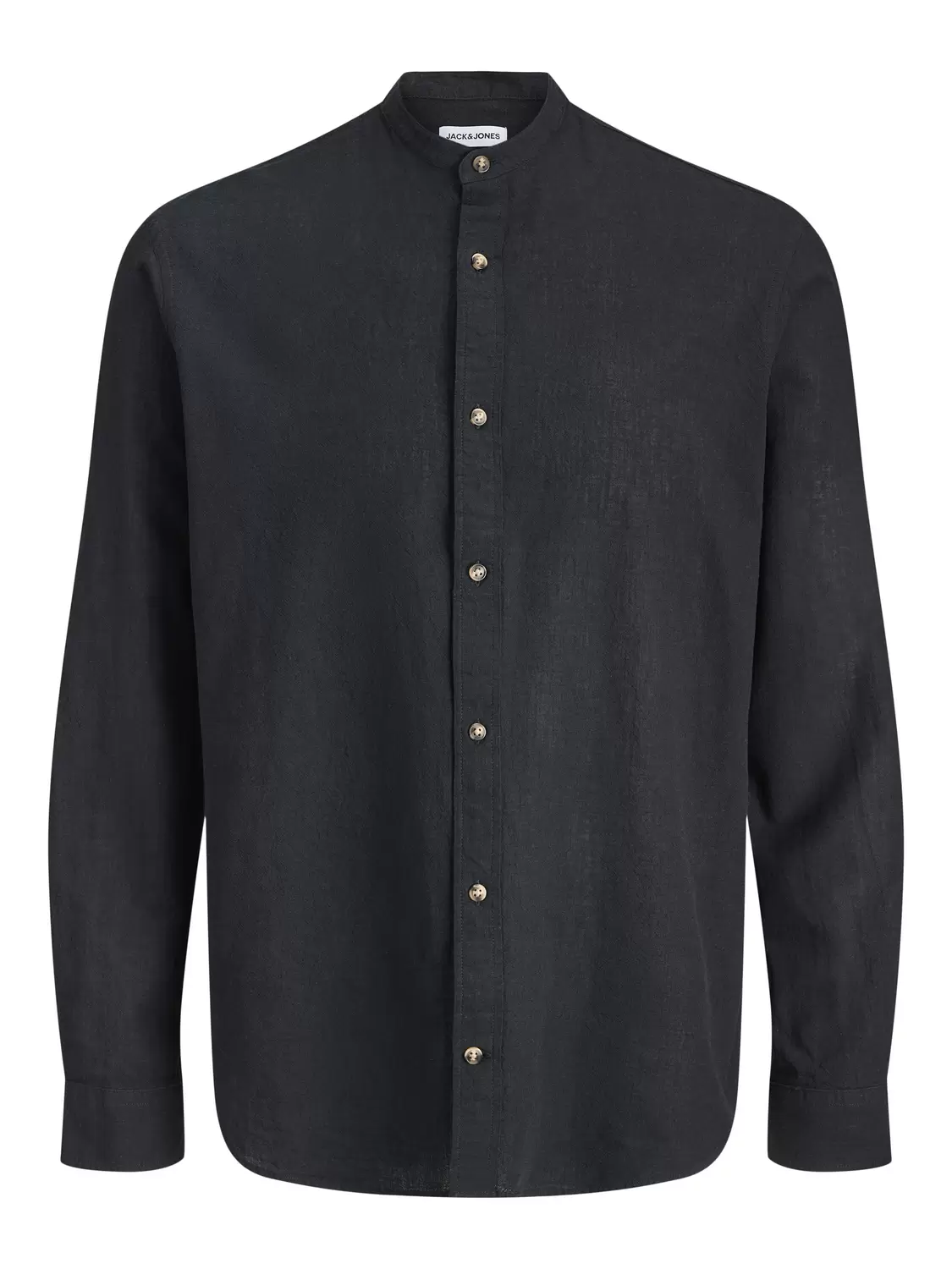 JJESUMMER LINEN BLEND BAND SHIRT L/S SN