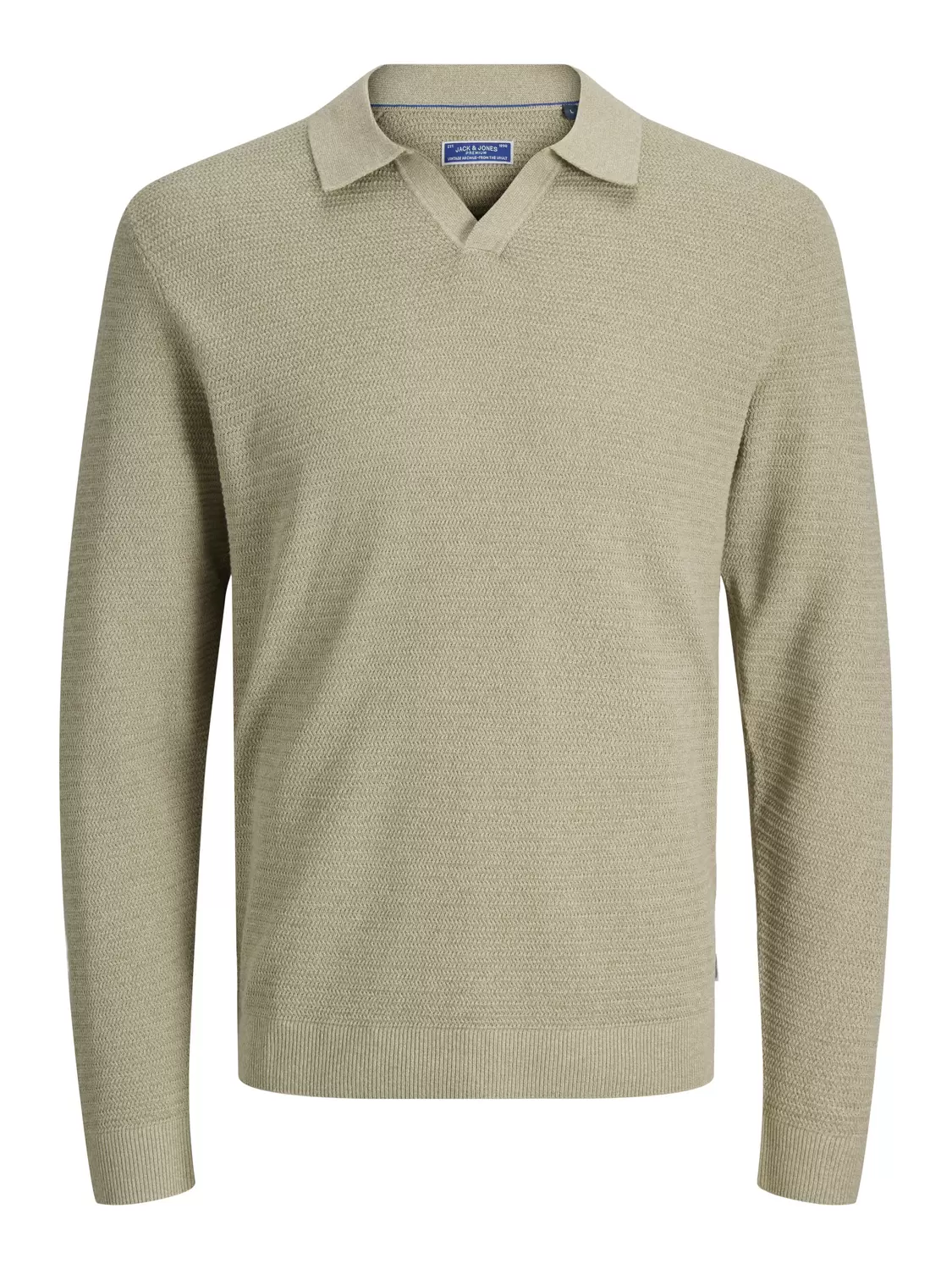 JPRBLURILEY KNIT SPLIT NECK LS SN