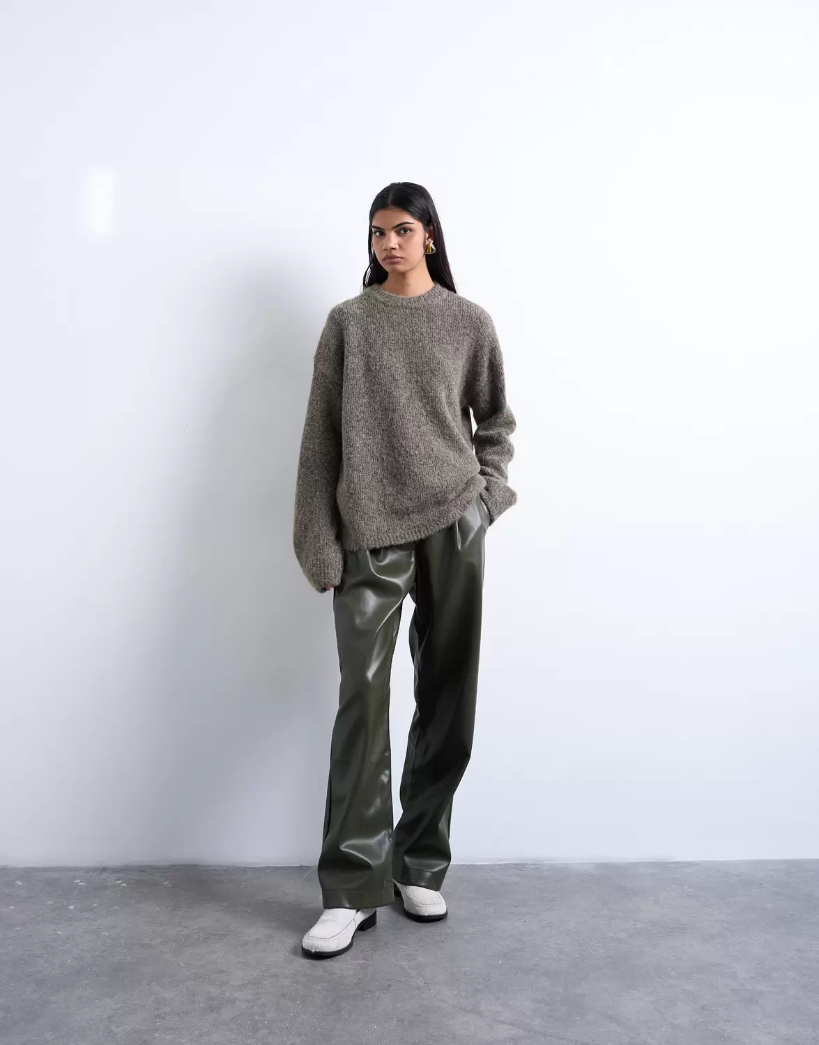TSKILLE BOXY CREW KNIT PULLOVER female