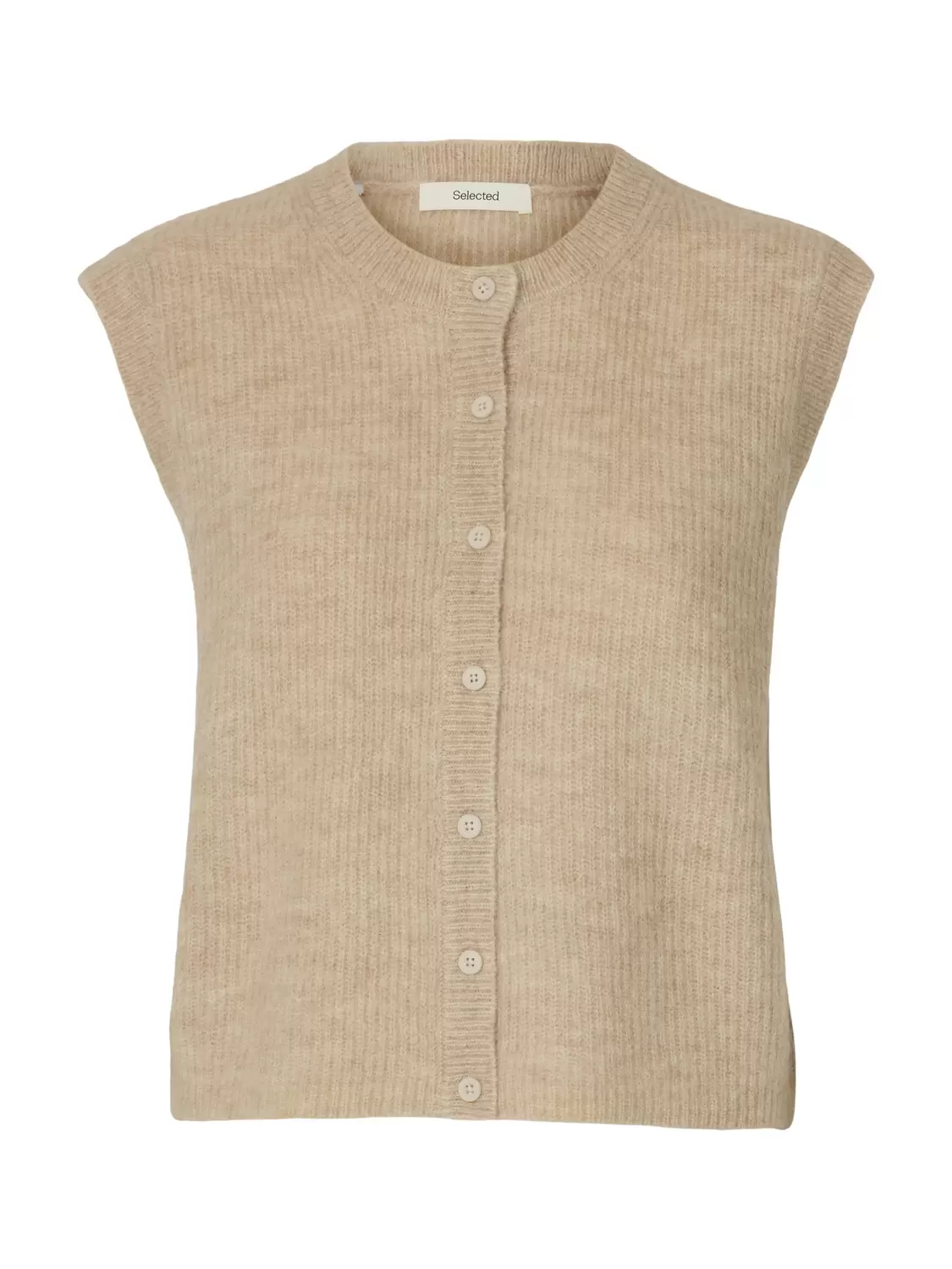 SLFLULU SL BUTTON O-NECK VEST NOOS