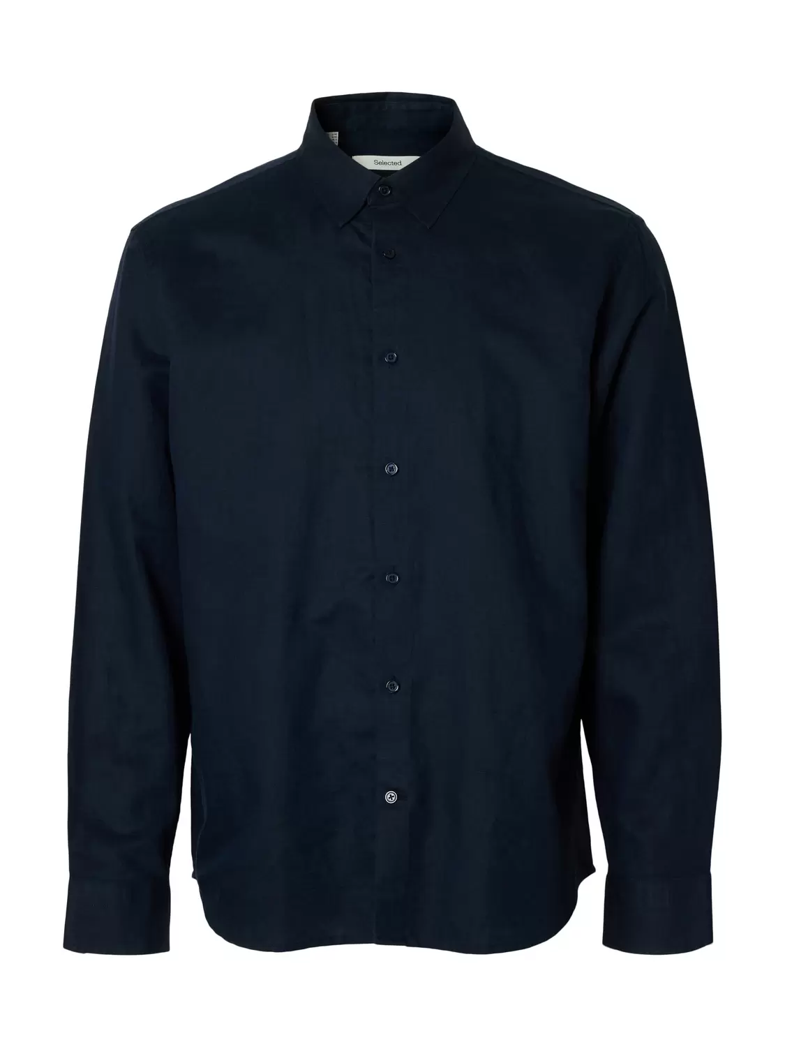 SLHREGCLAY LINENBLEND LS SHIRT CLA NOOS