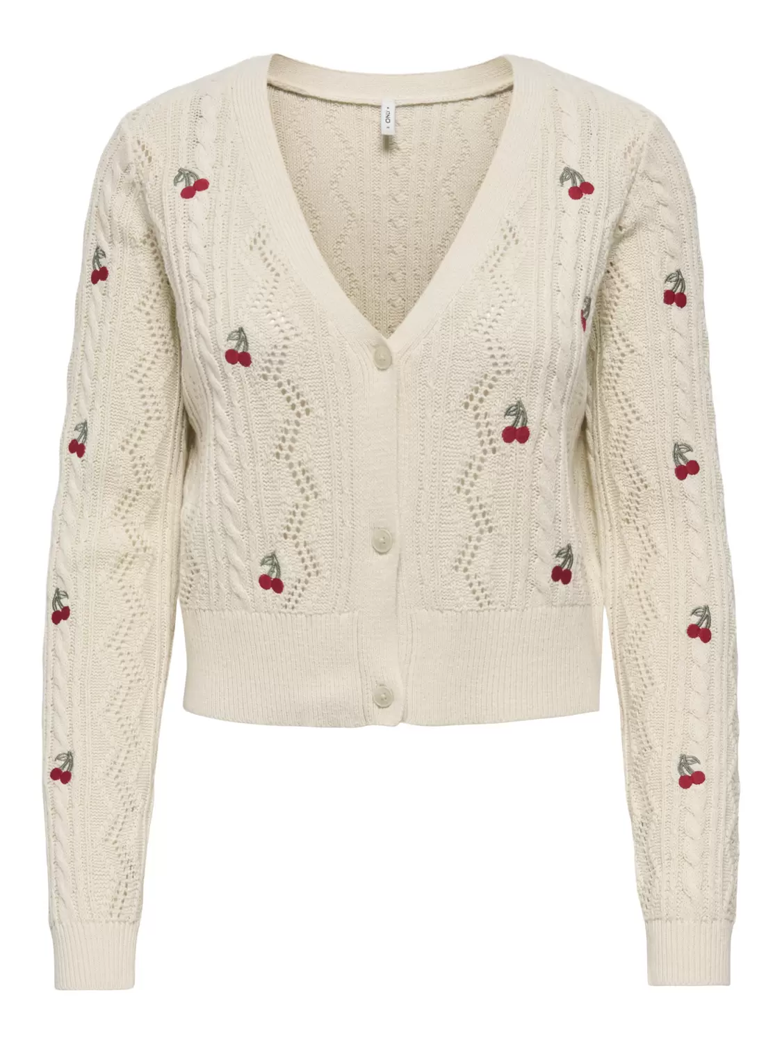 ONLBIRTIE LS EMB V-NECK CARDIGAN KNT
