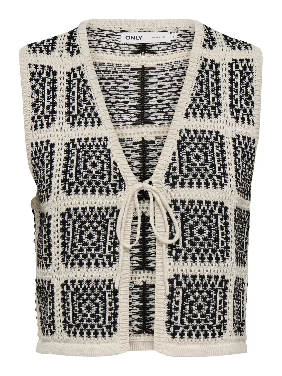 ONLLOA SL STRING CROCHET VEST KNT female
