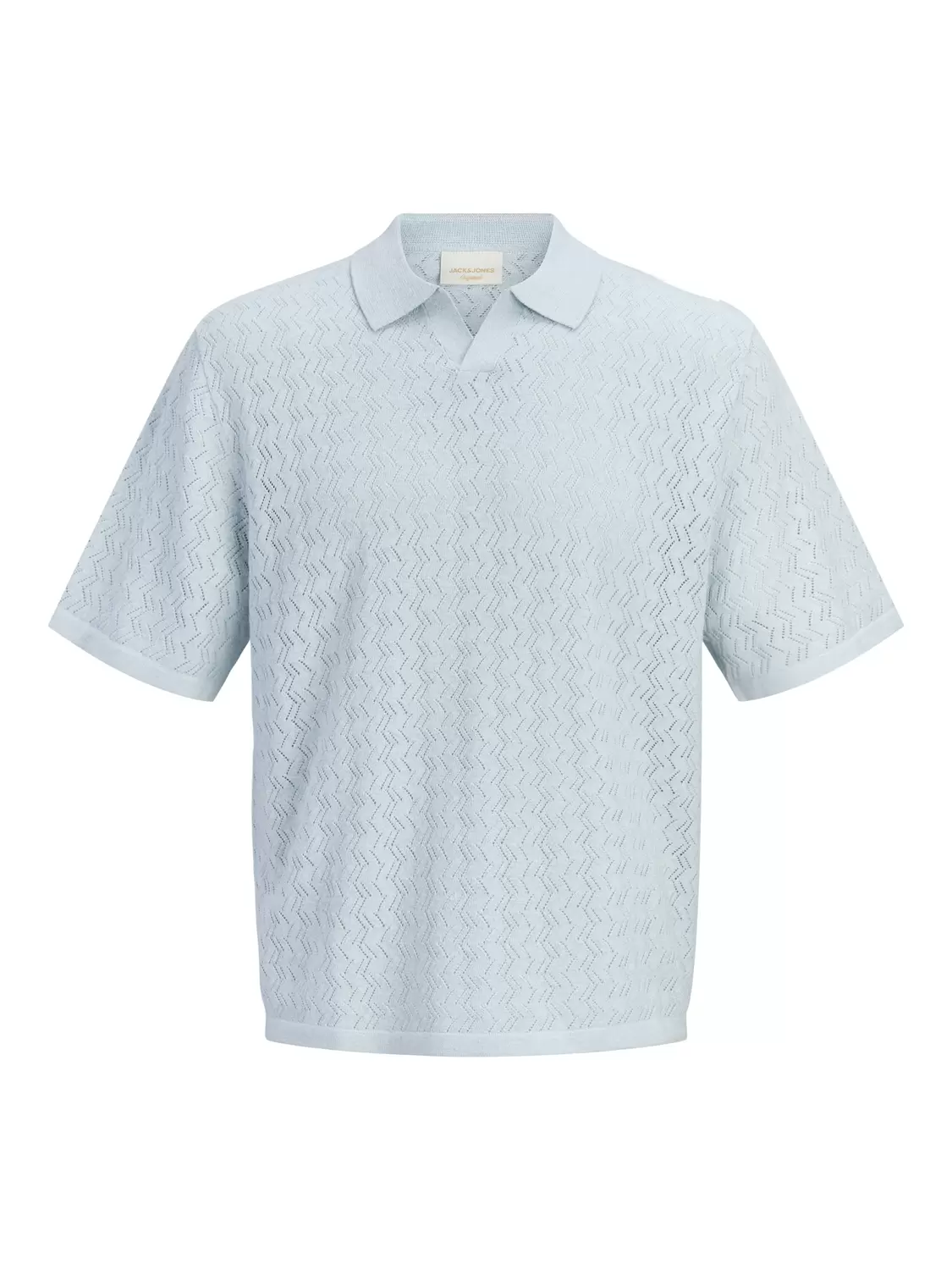 JORTYLER KNIT SS SPLIT NECK POLO SN male