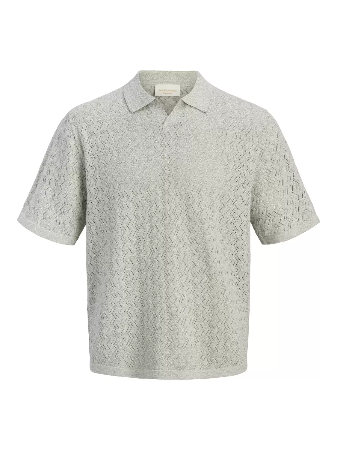 JORTYLER KNIT SS SPLIT NECK POLO SN male
