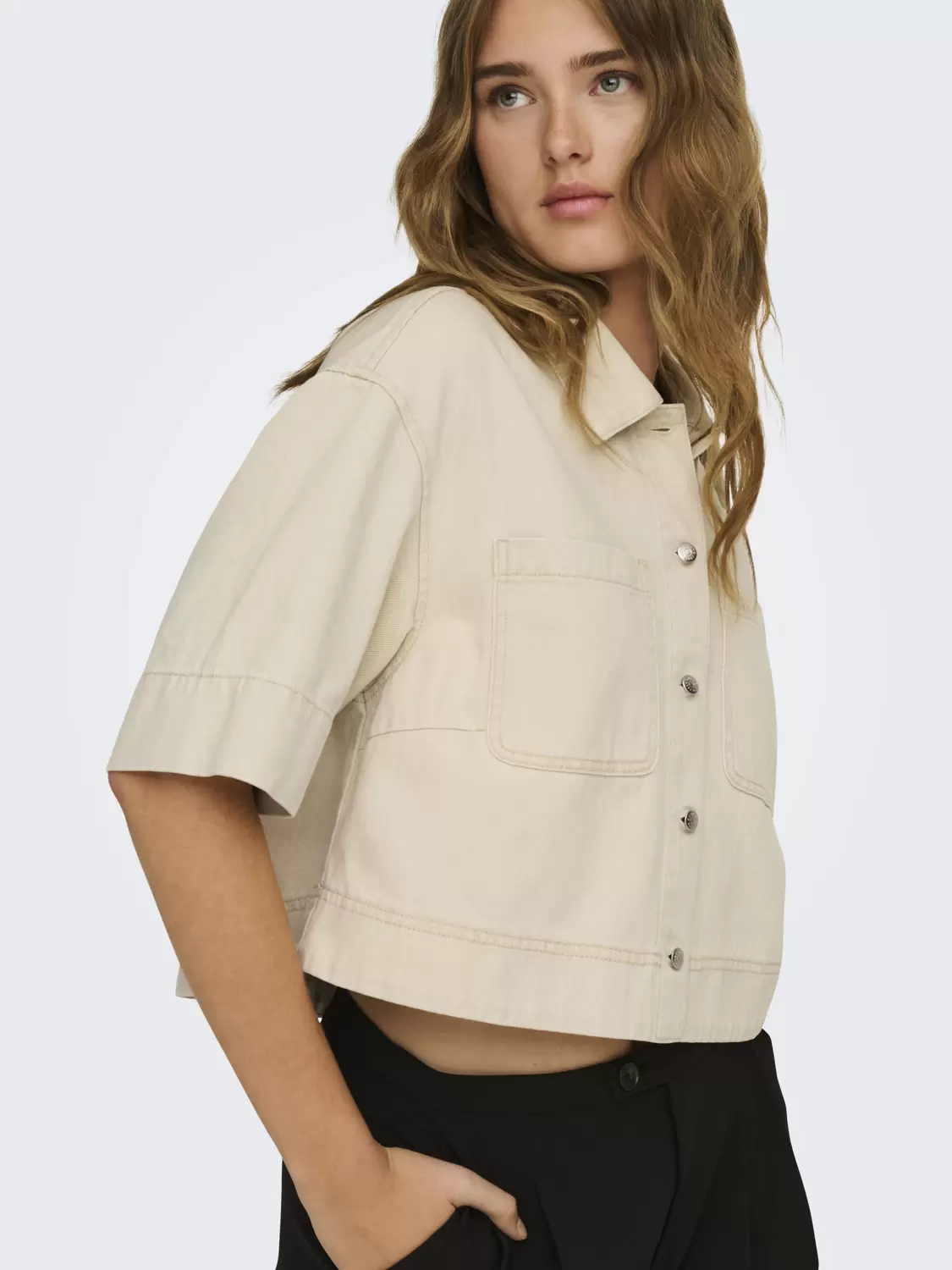 ONLCLEO-MAISA S/S CROP SHIRT PNT female
